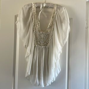 Free People - white sweater/blouse - size M